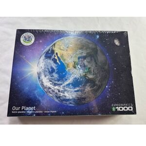 Eurographics Our Planet Jigsaw Puzzle Unisex 1000pc Blue New Space Earth Globe